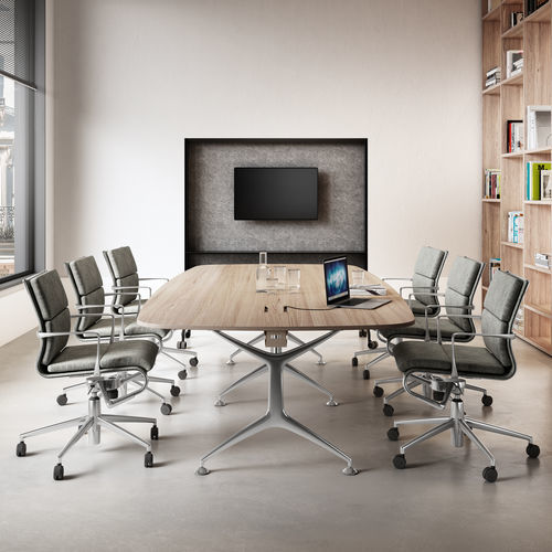 Moderner Besprechungstisch - FRAMETABLE / FM1_240 - ALIAS - MDF / Laminat / Gestell aus Aluminiumguss