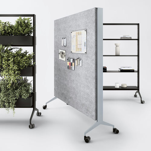Mobile Trennwand - ALINE WORK / J11 - ALIAS - Aluminium / für professionellen Einsatz / Büro