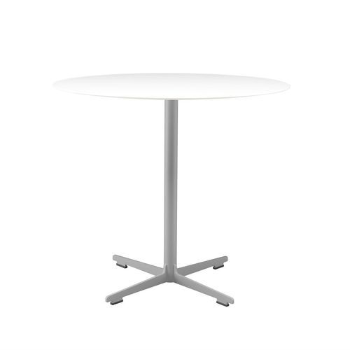 Moderner Tisch - CROSS / 572 - ALIAS - Laminat / Gestell aus lackiertem Stahl / rund