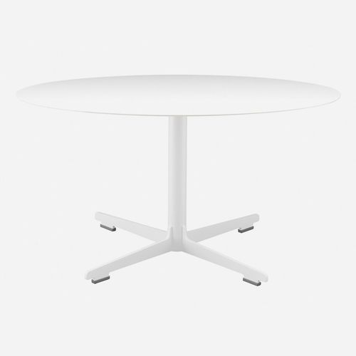 Moderner Tisch - CROSS / 573_O - ALIAS - Stein / Acryl / Gestell aus lackiertem Stahl