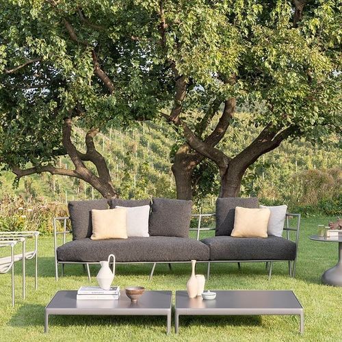 Modernes Sofa - DEHORS / 372_O - ALIAS - für Garten / Acrylgewebe / mit Armlehnen