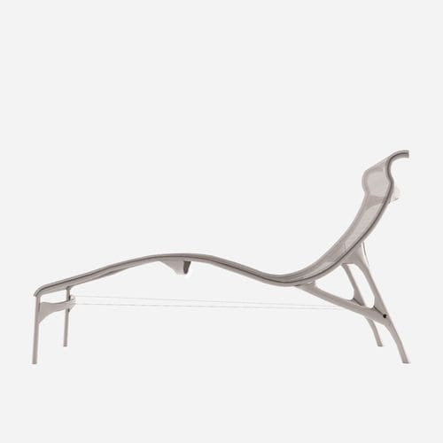 Moderne Sonnenliege - LONGFRAME / 419_O - ALIAS - Netz / Leder / PVC
