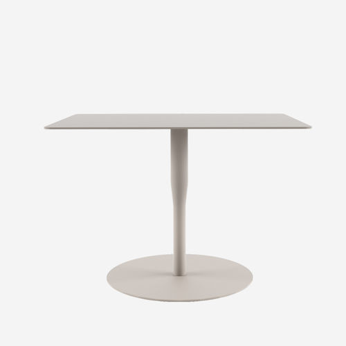 Moderner Couchtisch - ATLAS / O - ALIAS - Holzfurnier / Aluminium / Laminat