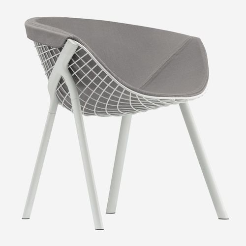 Moderner Stuhl - KOBI + PAD / 040_L - ALIAS - für den Innenraum / Stoff / Leder
