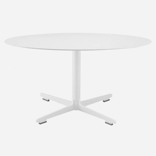 Moderner Bistrotisch - CROSS / 572_O - ALIAS - Acryl / Stein / Gestell aus lackiertem Stahl
