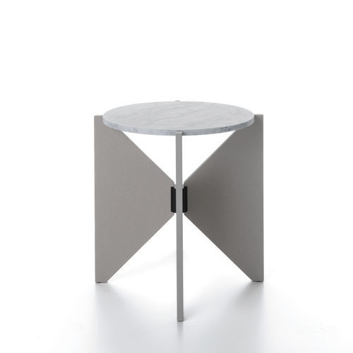 Moderner Couchtisch - SATURNO - ALIAS - Glas / Marmor / Gestell aus lackiertem MDF