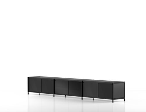 Modernes Sideboard - SEC_sid008 - ALIAS - Stahl / Aluminium / Methacrylat