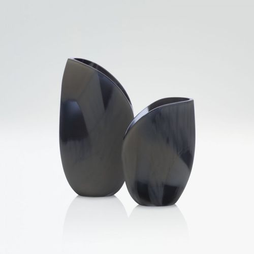 Moderne Vase - CEYLON - Giorgio Armani Casa - Muranoglas / schwarz