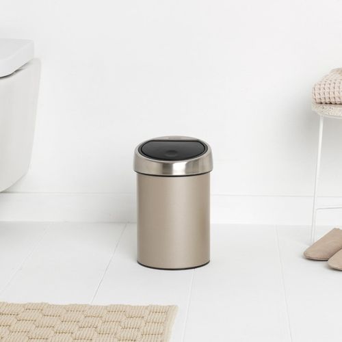 Abfallbehälter für Badezimmer - TOUCH BIN® 3 series - Brabantia International - wandmontiert / Stahl / Touch