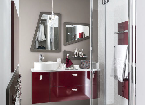 Modernes Badezimmer - AMBIANCE GRAPHIQUE - Mobalpa - Laminat