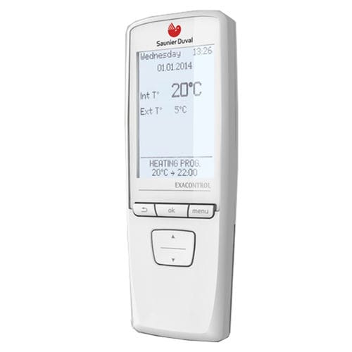 Programmierbares Thermostat - EXACONTROL E7R B-B - Saunier Duval - für Heizungen / Raum / wandmontiert