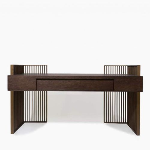 Moderner Schminktisch - MAZARINE - HUGUES CHEVALIER - Holz / Metall