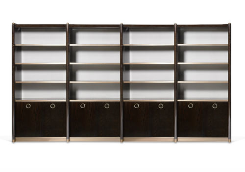 Modernes Bücherregal - MATIGNON - HUGUES CHEVALIER - Holz / Metall / Glas