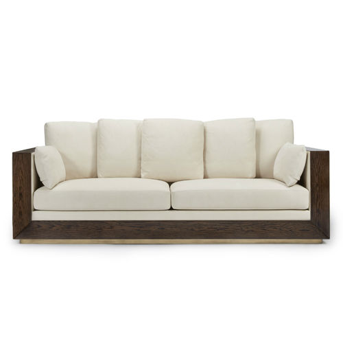 Modernes Sofa - PALACE - HUGUES CHEVALIER - Stoff / mit Armlehnen / beige