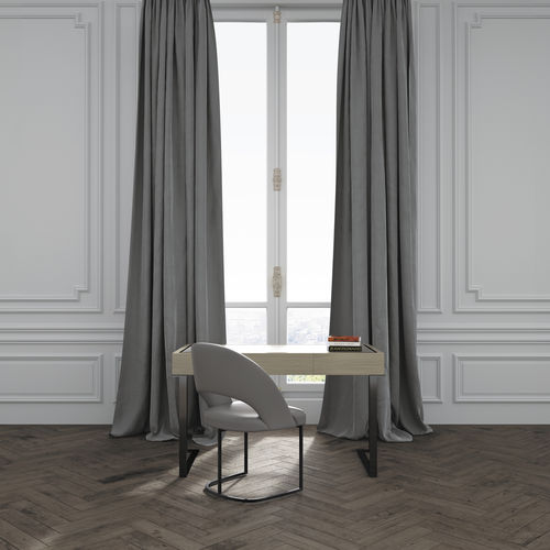 Moderner Schreibtisch - PARIS - HUGUES CHEVALIER - Metall / Leder