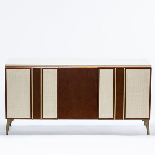 Modernes Sideboard - JACOB - HUGUES CHEVALIER - Holz / Metall / Marmor