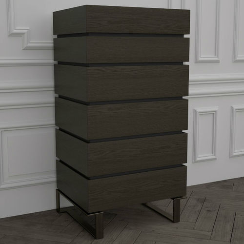 Moderner Chiffonnier - PARIS - HUGUES CHEVALIER - Holz / Metall