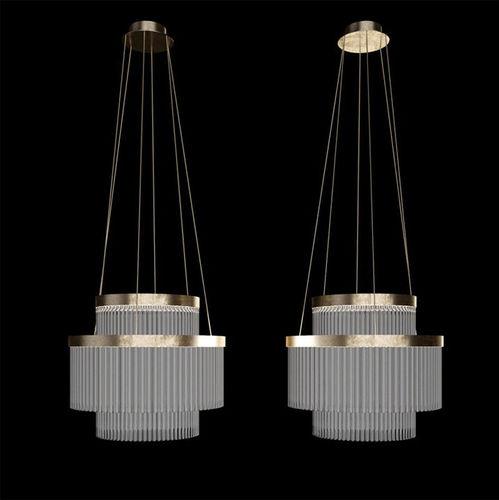 Moderner Kronleuchter - PARIS - HUGUES CHEVALIER - Glas / Metall
