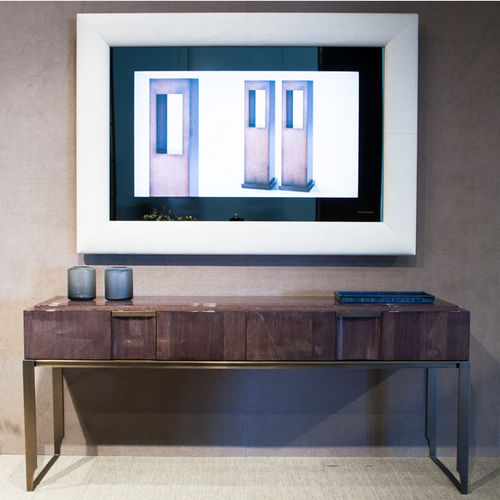 Wandmontierter TV-Spiegel - PARIS - HUGUES CHEVALIER - modern / rechteckig / Holz