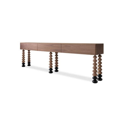 Sideboard mit hohen Beinen - DILL - 01 - Airnova - klassisch / Nussbaum