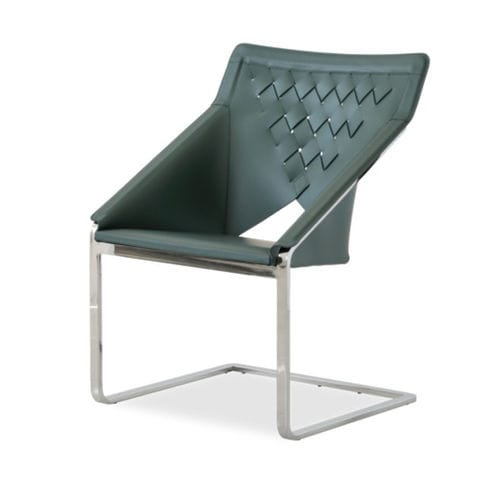 Moderner Stuhl - CRISS CROSS - Airnova - für den Innenraum / Leder / Gestell aus Metall