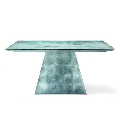 Moderner Tisch - HALLEY - Q - Airnova - Glas / Marmor / Corian®