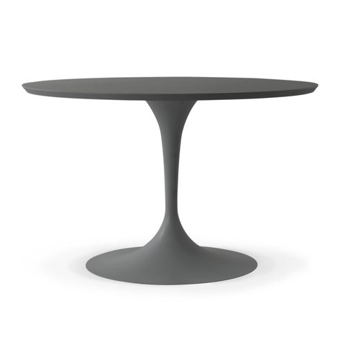 Moderner Tisch - SUOMI - Airnova - lackiertes Holz / rund / weiß