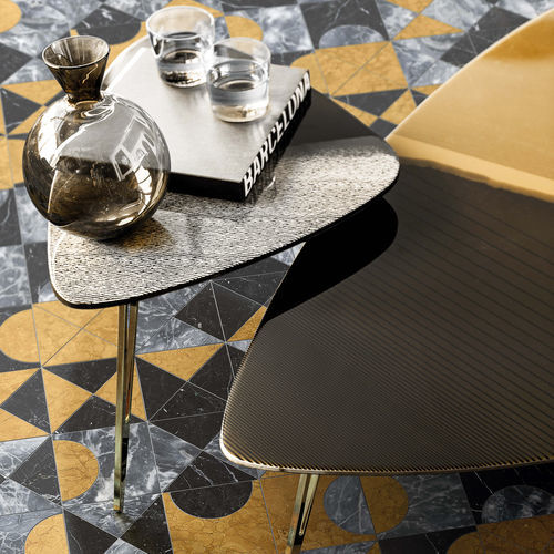 Marmoroptik-Fliesen - MODULO 3 POLICROMO - BISAZZA - Feinsteinzeug / matt / für den Innenraum