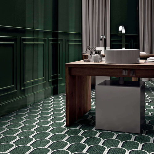 Marmorfliesen - TRIENNALE VERDE - BISAZZA - matt / für den Innenraum / für Badezimmer