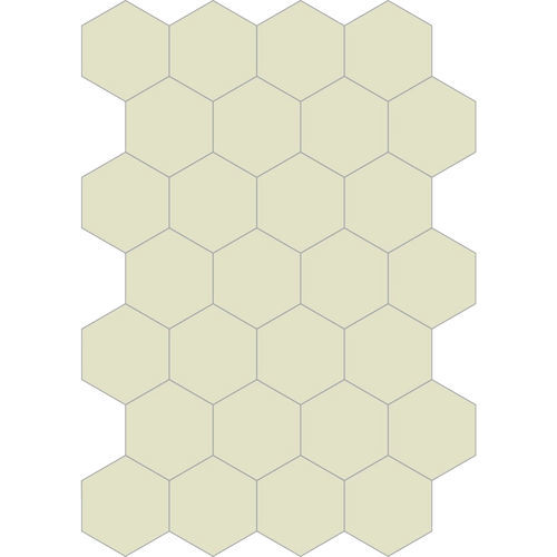 Sechseckige Fliese / Zement - LATTE (E) - BISAZZA - matt / für den Innenraum / für Badezimmer