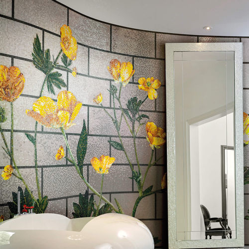 Glasmosaikfliese - RANUNCULUS - BISAZZA - Hochglanz / für den Innenraum / für Außenbereich
