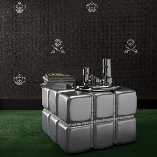 Glasmosaikfliese - SKULLS & CROWNS - BISAZZA - Hochglanz / für den Innenraum / für Wohnzimmer