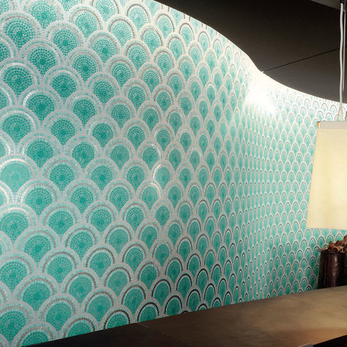 Hochglanz-Mosaikfliese - LOOP  - BISAZZA - für den Innenraum / für Wohnzimmer / Wand
