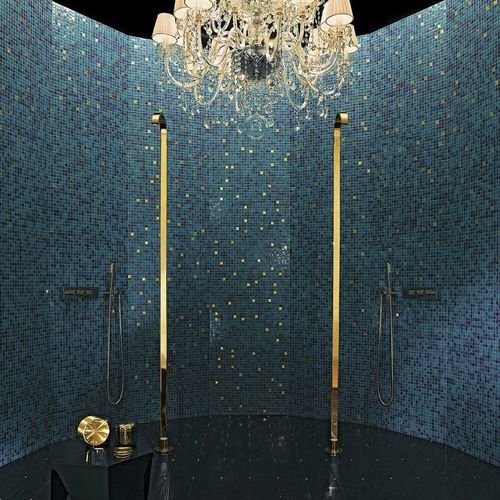 Gold-Mosaikfliese - CATERINA - BISAZZA - Glas / Hochglanz / für den Innenraum
