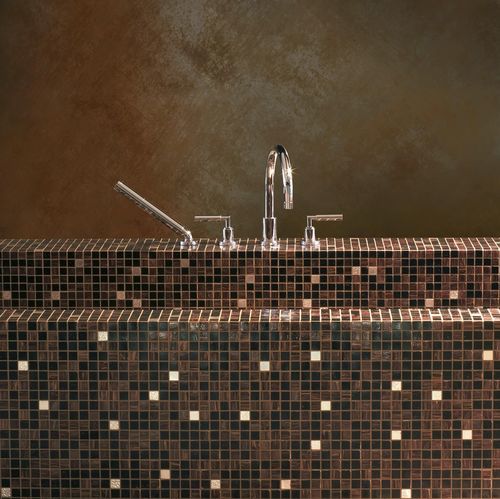Gold-Mosaikfliese - NEFERTITI - BISAZZA - Glas / Hochglanz / für den Innenraum
