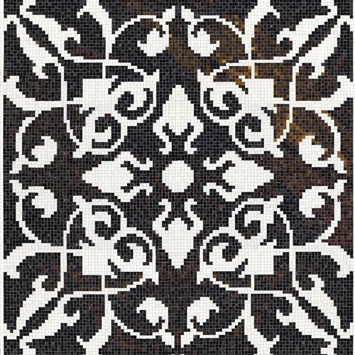 Glasmosaikfliese - TULIPS PATTERN - BISAZZA - Hochglanz / für den Innenraum / für Außenbereich