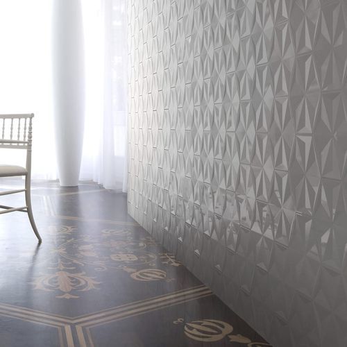 Keramikfliesen - FROZEN CRYSTAL - BISAZZA - Hochglanz / 3D / für den Innenraum