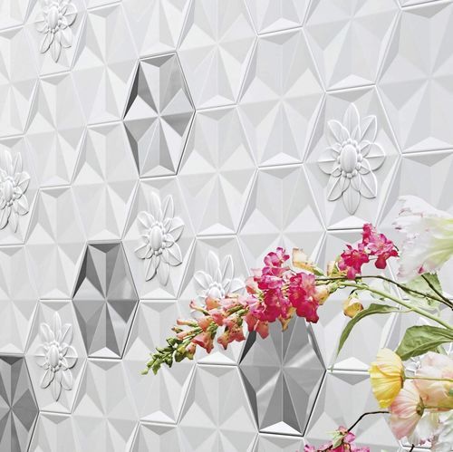Keramikfliesen - FROZEN CRYSTAL - BISAZZA - Hochglanz / 3D / für den Innenraum