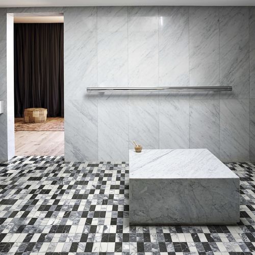Marmorfliesen - Modulo 1 chiaroscuro - BISAZZA - matt / für den Innenraum / für Wohnzimmer