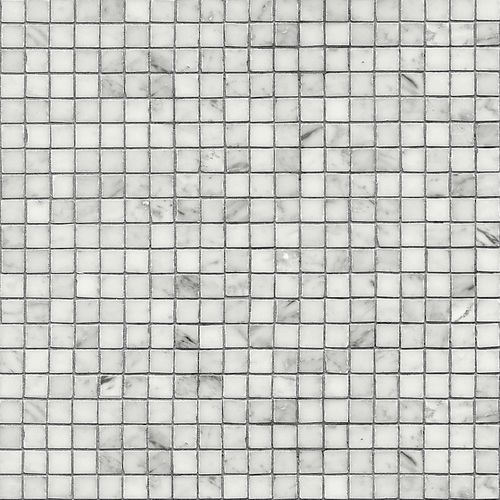 Marmor-Mosaikfliese - BIANCO CARRARA - BISAZZA - Hochglanz / für den Innenraum / für Wohnzimmer