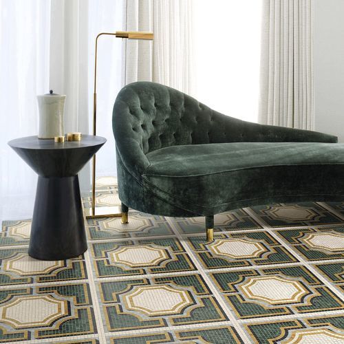 Marmor-Mosaikfliese - SOLFERINO VERDE - BISAZZA - Hochglanz / für den Innenraum / für Wohnzimmer