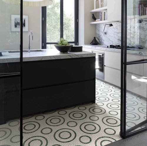 Marmor-Mosaikfliese - BELGIOIOSO CREMA - BISAZZA - Hochglanz / für den Innenraum / für Wohnzimmer