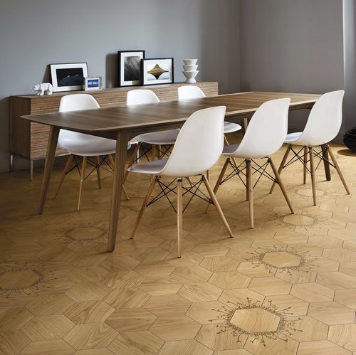 Holzfliesen - FLORAL NATURALE - BISAZZA - Eiche / vorlackiert / gebürstet