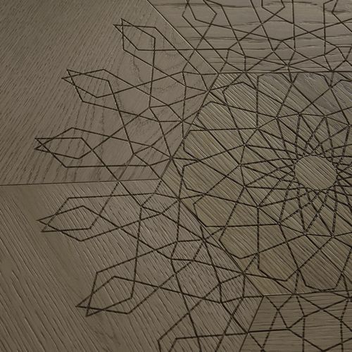 Holzfliesen - PIROUETTE - BISAZZA - Eiche / vorlackiert / gebürstet