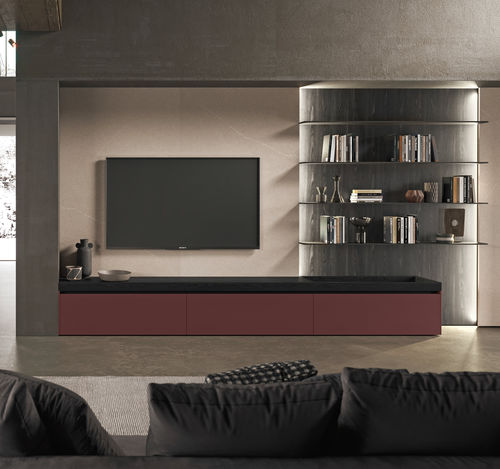 Moderne Wohnwand - REGULA - BINOVA S.p.A. - Piasentina / Laminat / NTM Fenix®