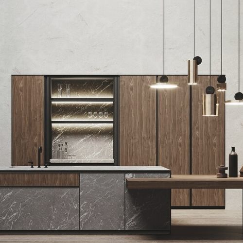 Moderner Lagerschrank für Küchen - AVOLA - BINOVA S.p.A. - Holz
