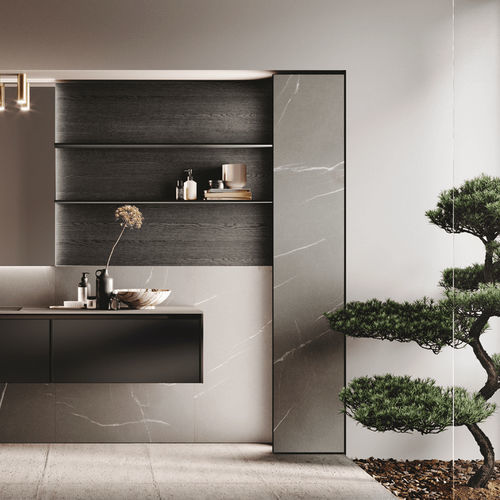 Säulenschrank für Badezimmer - AVOLA VETRO - BINOVA S.p.A. - modern