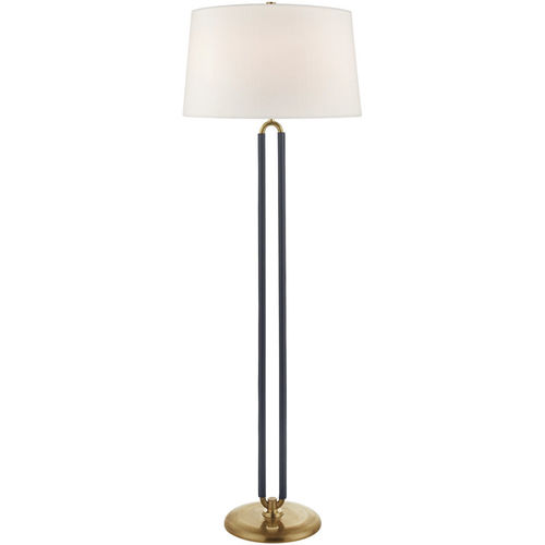 Stehleuchte - CODY  - Ralph Lauren Home - Messing / Nickel / Leder