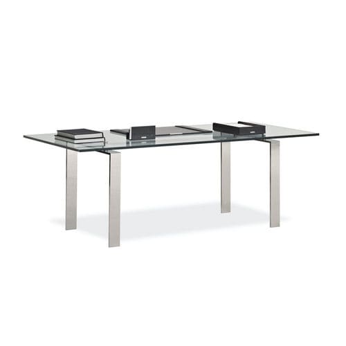 Moderner Schreibtisch - LANGHAM - Ralph Lauren Home - Edelstahl / Hartglas