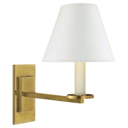 Moderne Wandleuchte - RAILROAD SCONCE - Ralph Lauren Home - für den Innenraum / Messing / Bronze